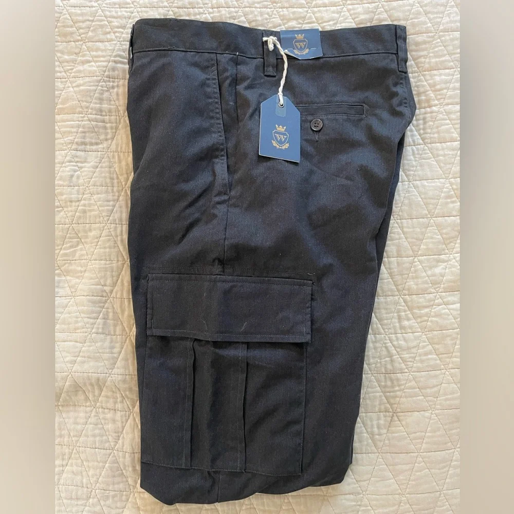 WALLIN & Bros Cargo Chino Pant in Gun Metal Gray Size 31-34‎ NWT